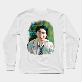 D.O Fanart - kpop illustration With lyric Long Sleeve T-Shirt